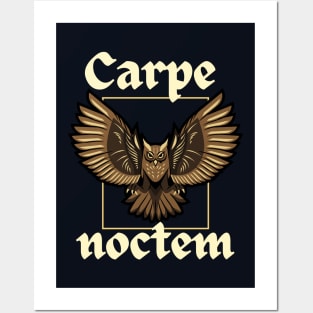 Carpe noctem Owl Posters and Art